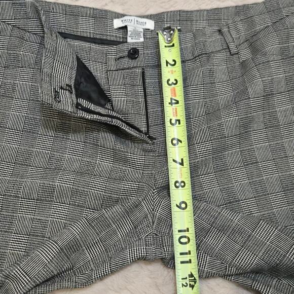 White House BLack Market Black and Gray Mini-Houndstooth Capri Pants, Size - Picture 4 of 9